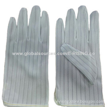 ESD PVC Dotted Gloves, Non-slip